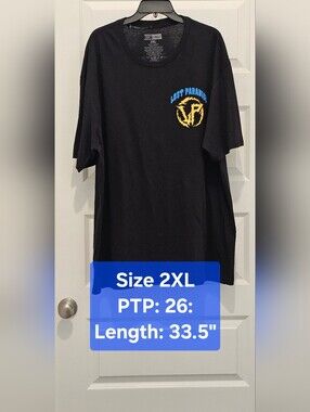 NWOT Thirty Single Lost Paradise Graphic Tee Black 2XL